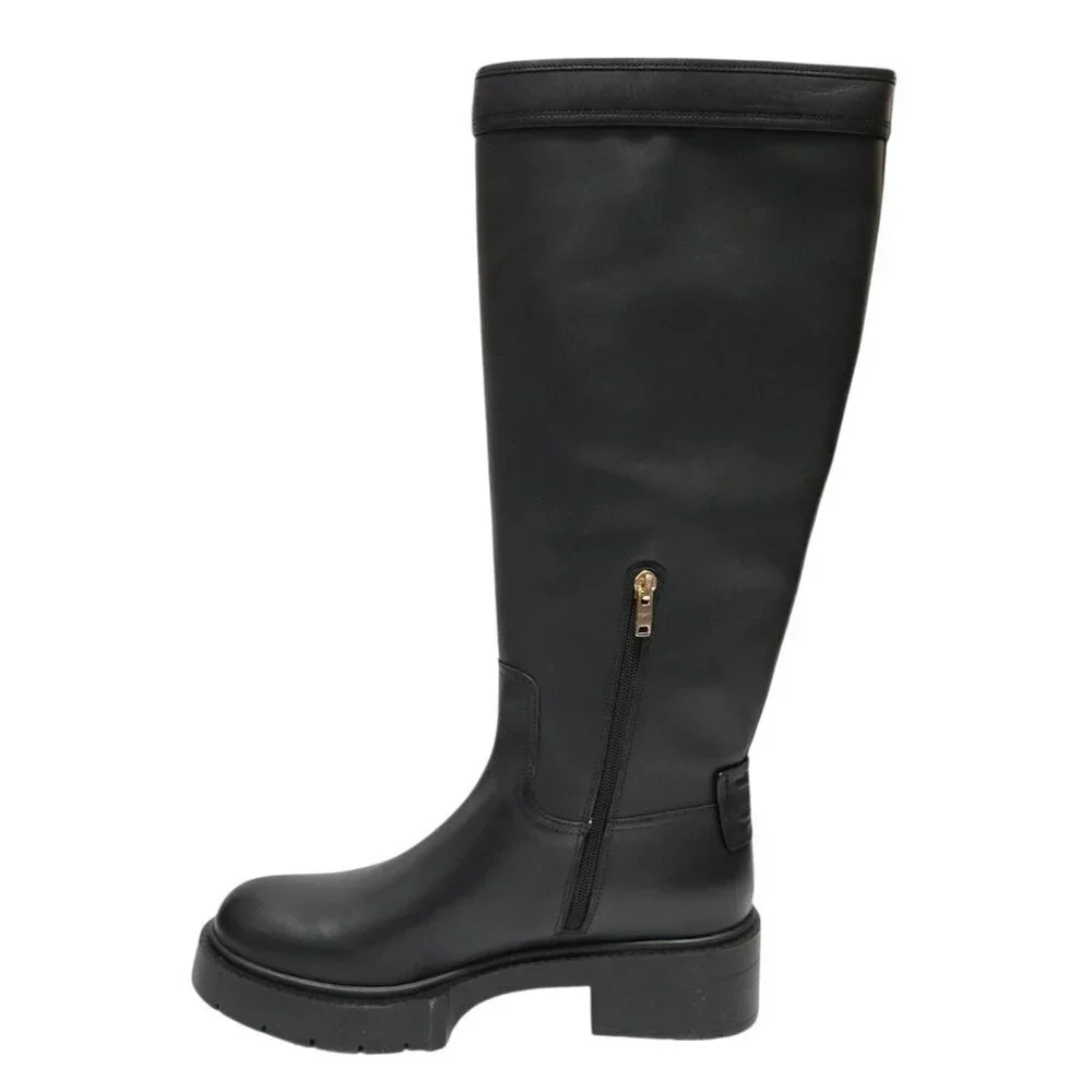 Coach Lilli Tall Riding Boots Leather Knee High Lug Sole - Picture 7 of 16